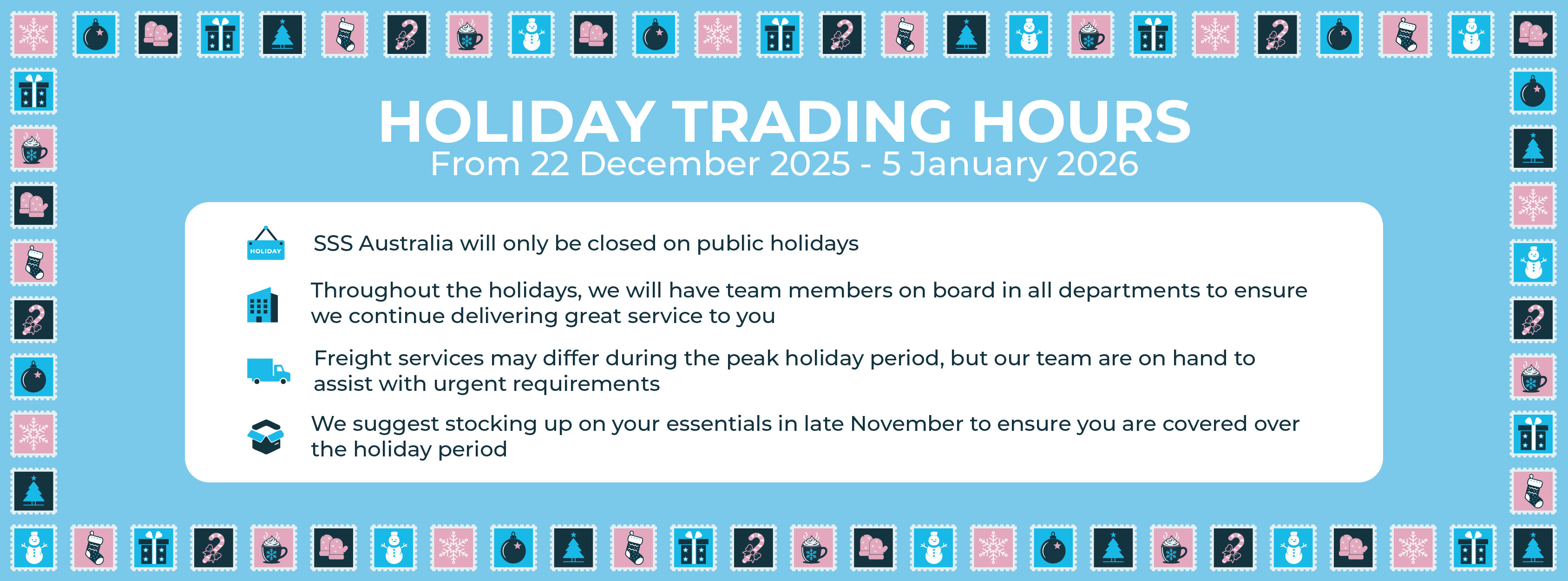 2025 Holiday Trading Hours